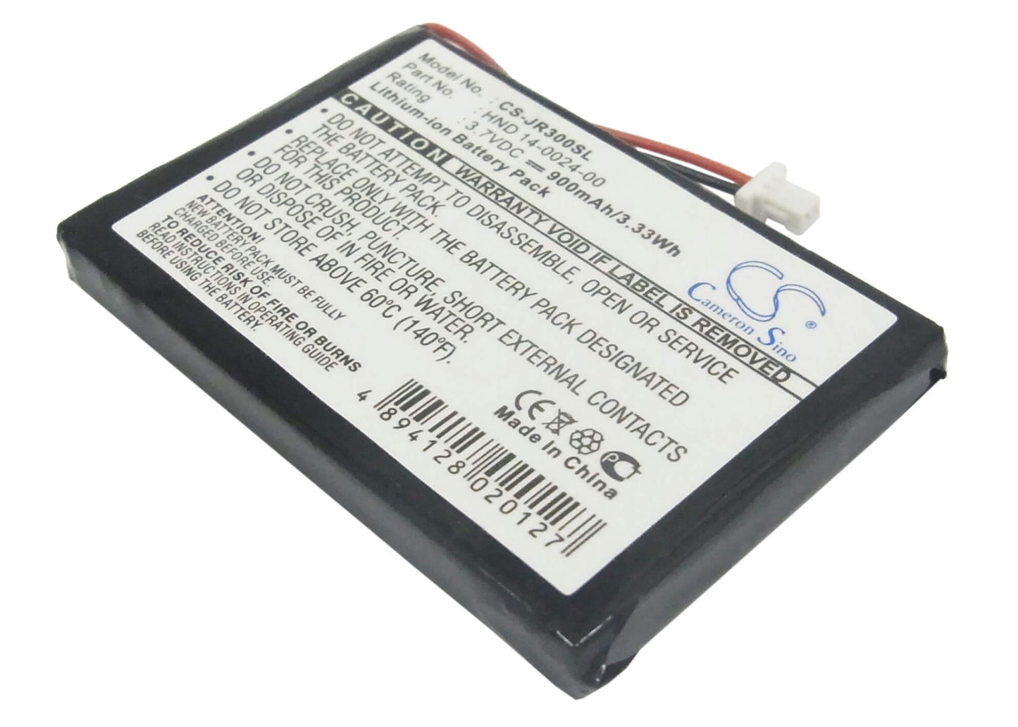 3.7V, 900mAh, Li-ion Battery fits Palm, Treo 270, Treo 300, 3.33Wh