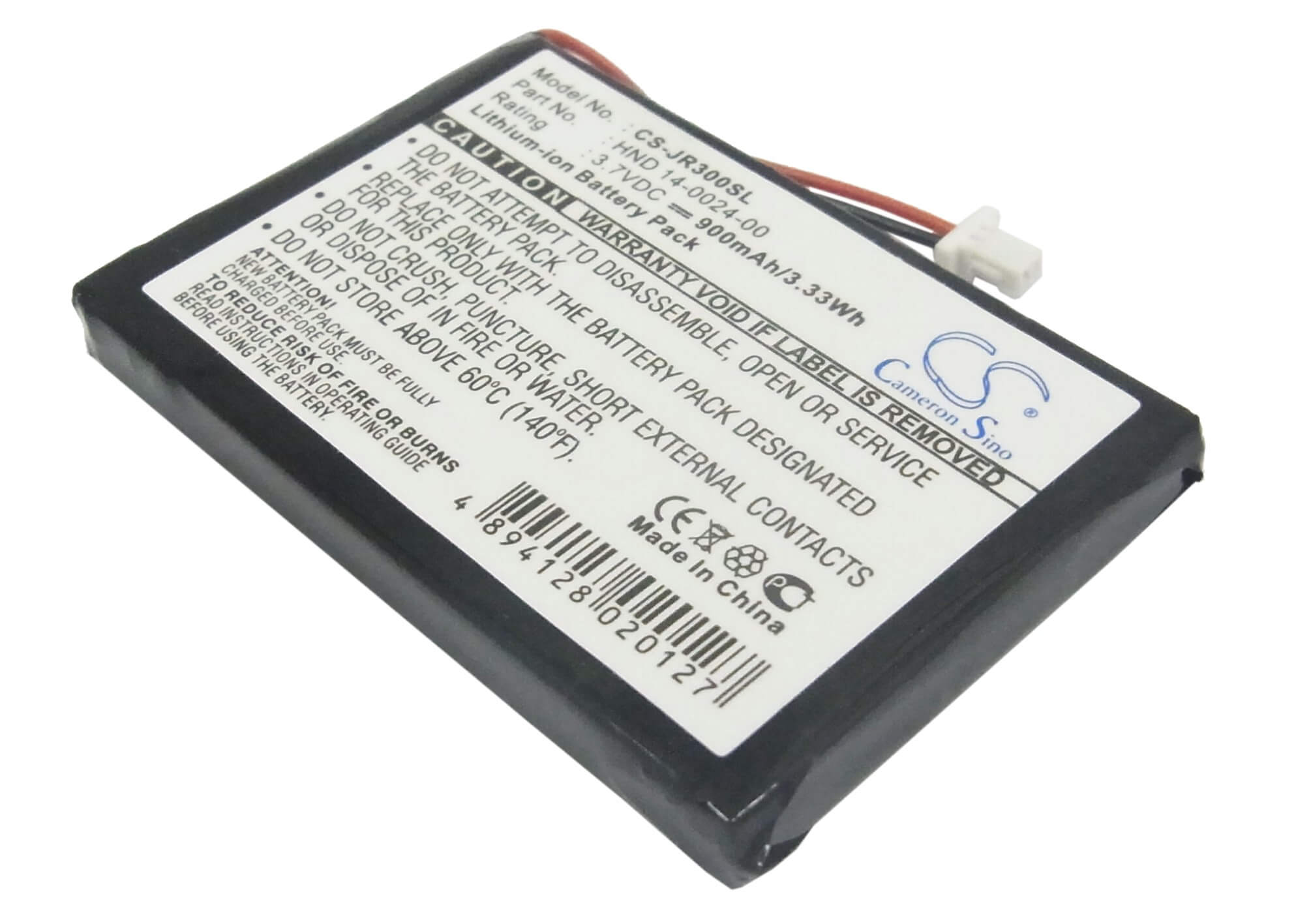 3.7V, 900mAh, Li-ion Battery fits Palm, Treo 270, Treo 300, 3.33Wh