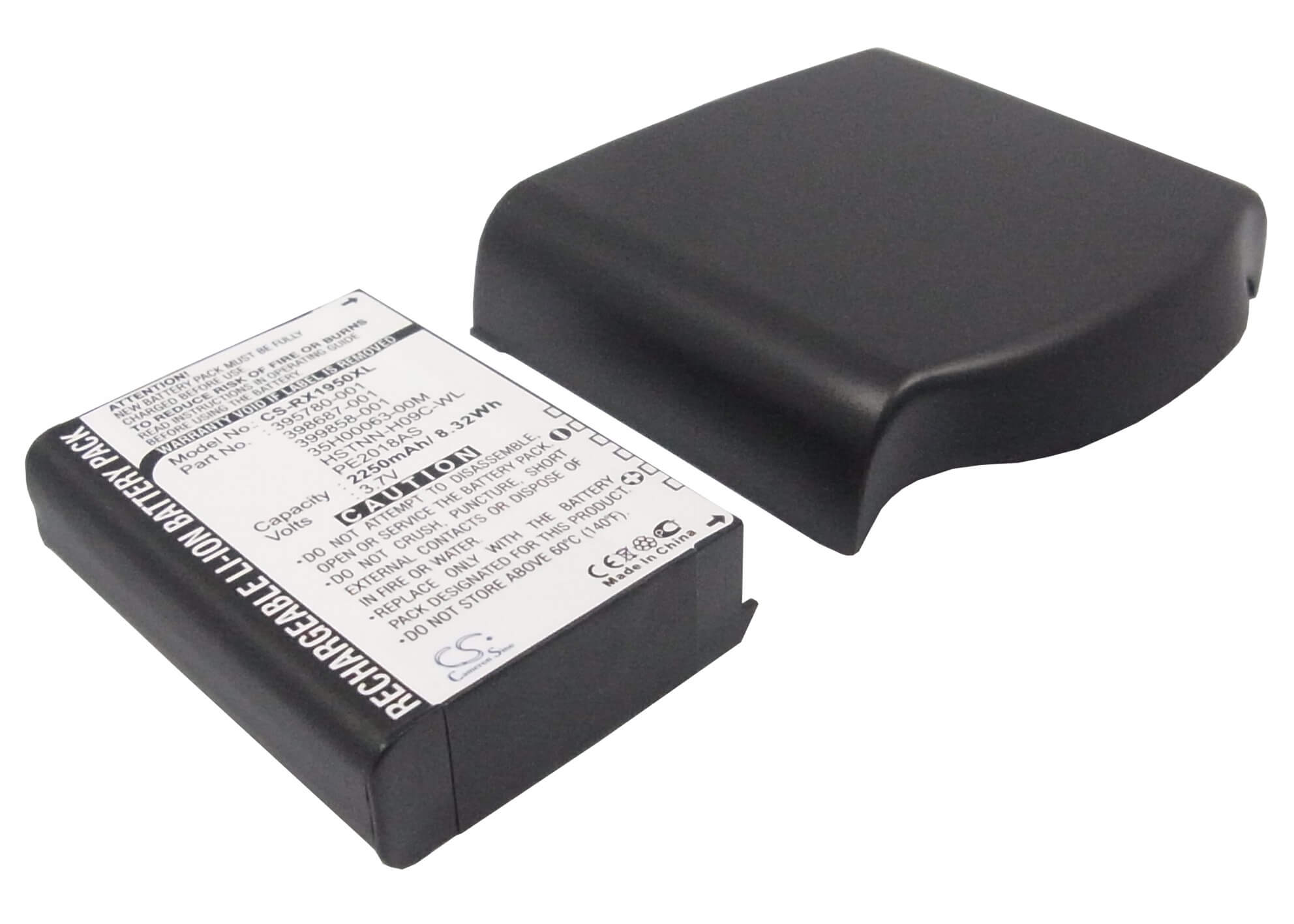 3.7V, 2250mAh, Li-ion Battery fits Hp, Ipaq Rx1900, Ipaq Rx1950, 8.325Wh