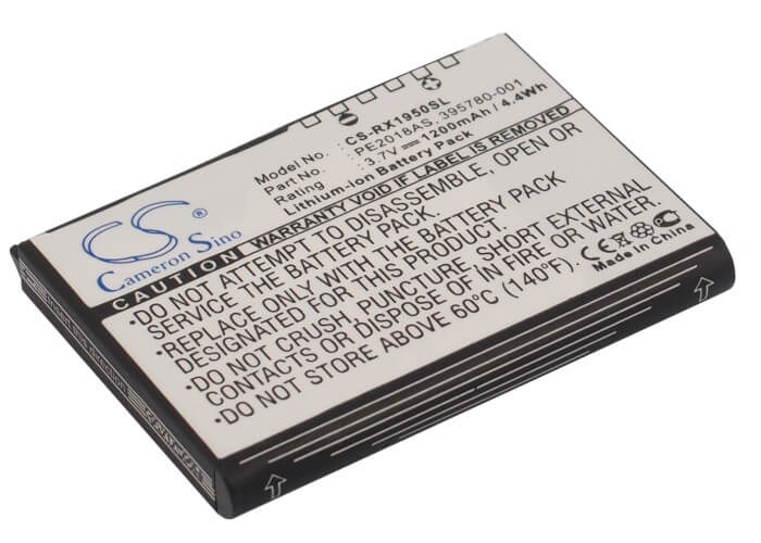3.7V, 1200mAh, Li-ion Battery fits Hp, Ipaq Rx1900, Ipaq Rx1950, 4.44Wh