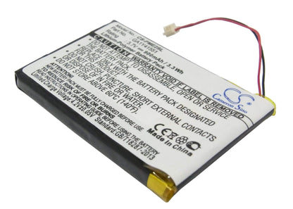 3.7V, 900mAh, Li-Polymer Battery fits Palm, Tungsten E2, 3.33Wh