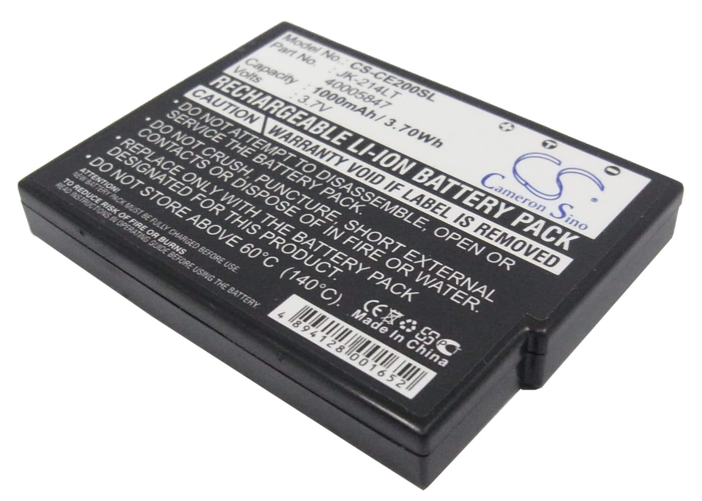 3.7V, 1000mAh, Li-ion Battery fits Medion, Md41338, 3.7Wh