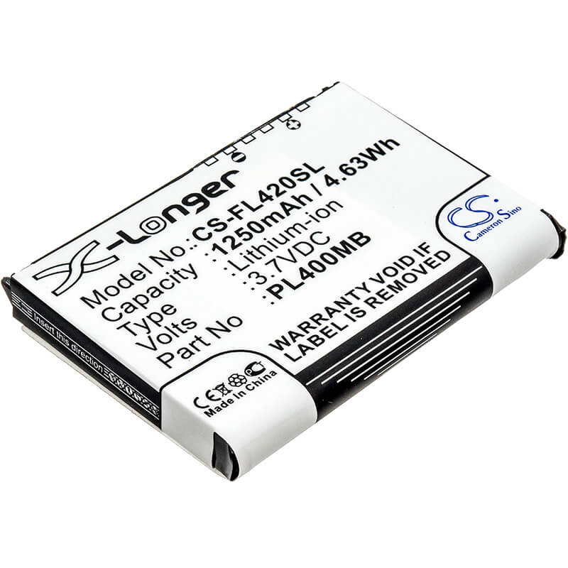 3.7V, 1250mAh, Li-ion Battery fits Fujitsu, Loox 400, Loox 410, 4.625Wh