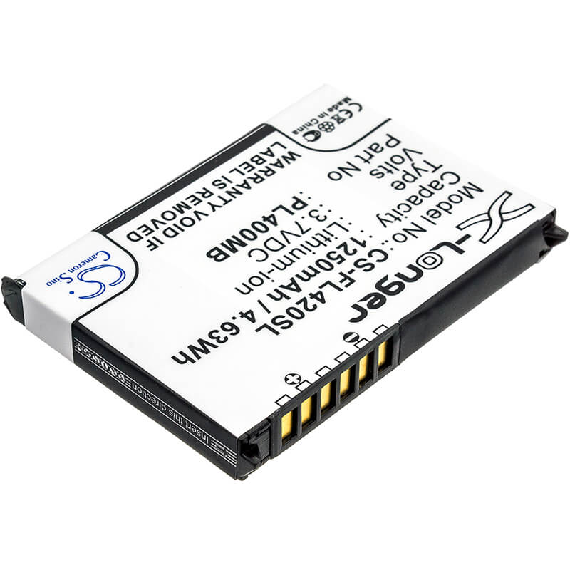 3.7V, 1250mAh, Li-ion Battery fits Fujitsu, Loox 400, Loox 410, 4.625Wh