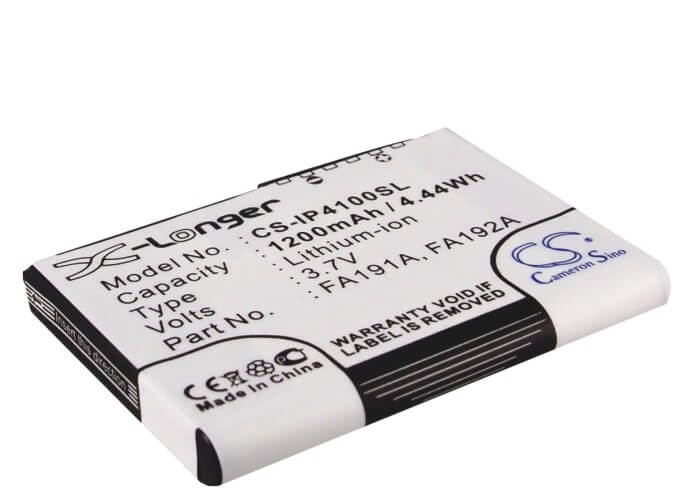 3.7V, 1200mAh, Li-ion Battery fits Hp, Ipaq H4100, Ipaq H4135, 4.44Wh