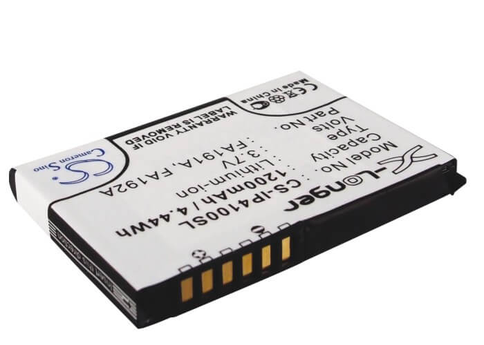 3.7V, 1200mAh, Li-ion Battery fits Hp, Ipaq H4100, Ipaq H4135, 4.44Wh