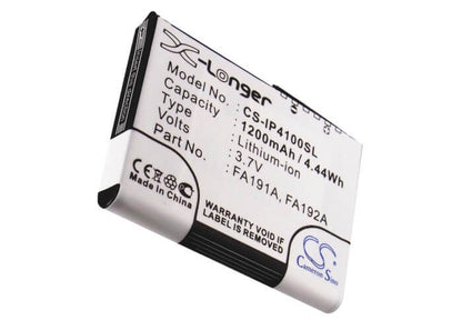 3.7V, 1200mAh, Li-ion Battery fits Hp, Ipaq H4100, Ipaq H4135, 4.44Wh