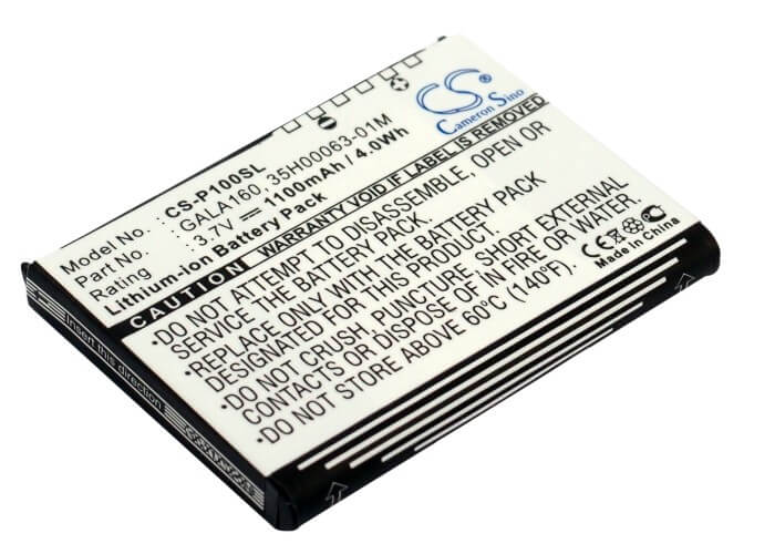 3.7V, 1100mAh, Li-ion Battery fits Dopod, P100, 4.07Wh