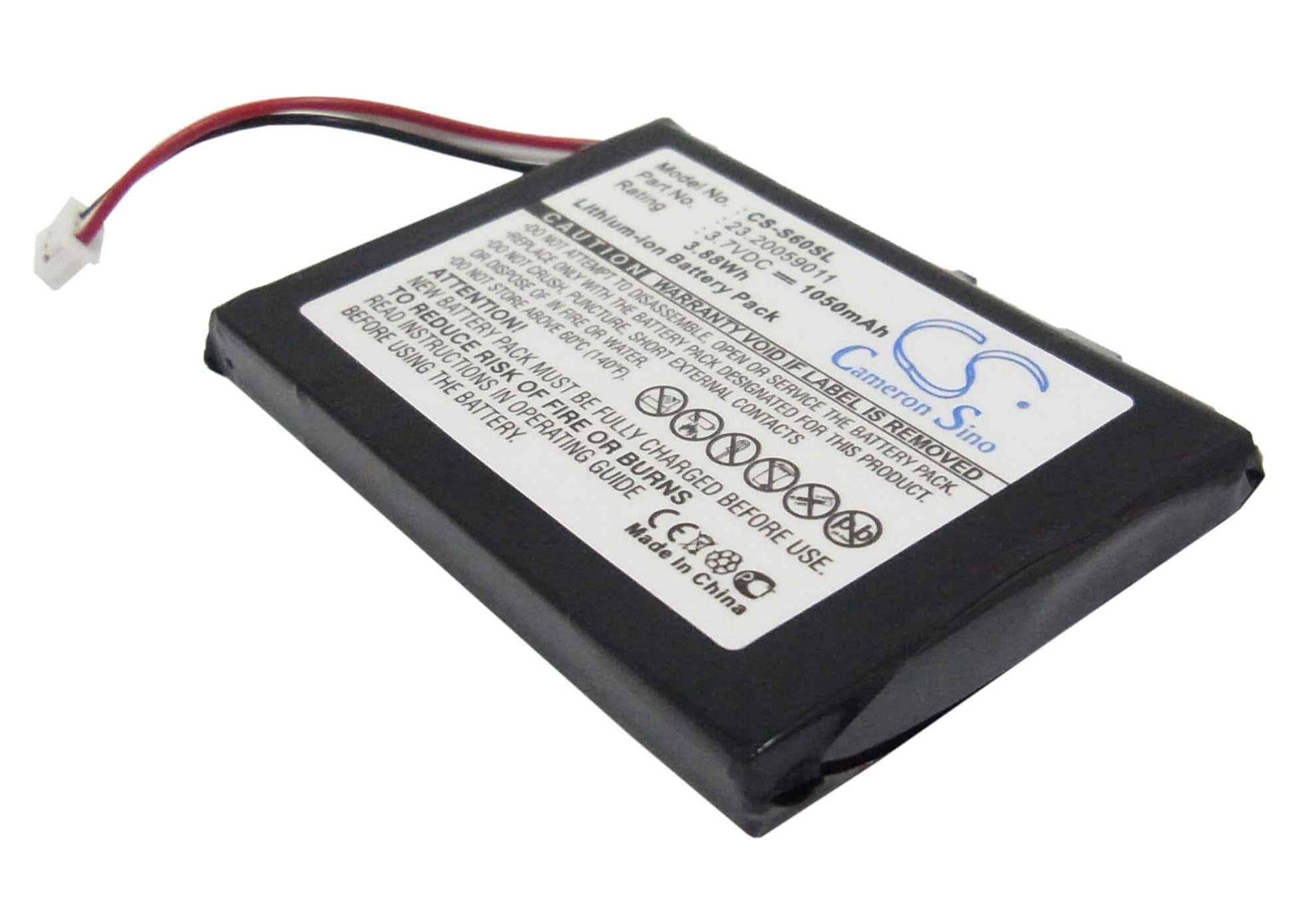 3.7V, 1050mAh, Li-ion Battery fits Acer, S10, S50, 3.885Wh