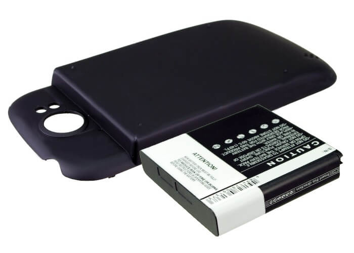 Black, 3.7V, 2400mAh, Li-ion Battery fits Htc, Doubleshot, Mytouch 4g Slide, 8.88Wh