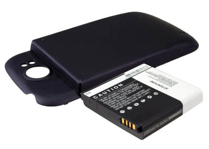 Black, 3.7V, 2400mAh, Li-ion Battery fits T-mobile, Doubleshot, Mytouch 4g Slide, 8.88Wh