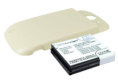 Khaki, 3.7V, 2400mAh, Li-ion Battery fits Htc, Doubleshot, Mytouch 4g Slide, 8.88Wh