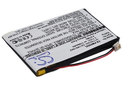 3.7V, 1100mAh, Li-Polymer Battery fits Palm, M550, Tungsten T1, 4.07Wh