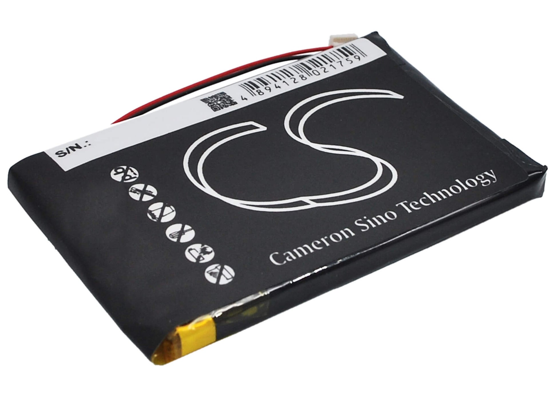 3.7V, 1100mAh, Li-Polymer Battery fits Palm, M550, Tungsten T1, 4.07Wh