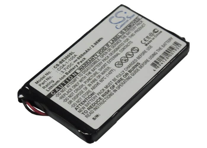 3.7V, 800mAh, Li-ion Battery fits Casio, Cassiopeia Be-300, Cassiopeia Be-500, 2.96Wh