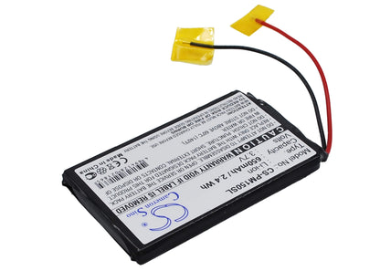 3.7V, 650mAh, Li-ion Battery fits Palm, M150, M155, 2.405Wh