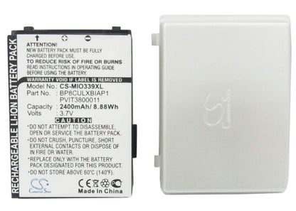 3.7V, 2400mAh, Li-ion Battery fits Viewsonic, V36, 8.88Wh
