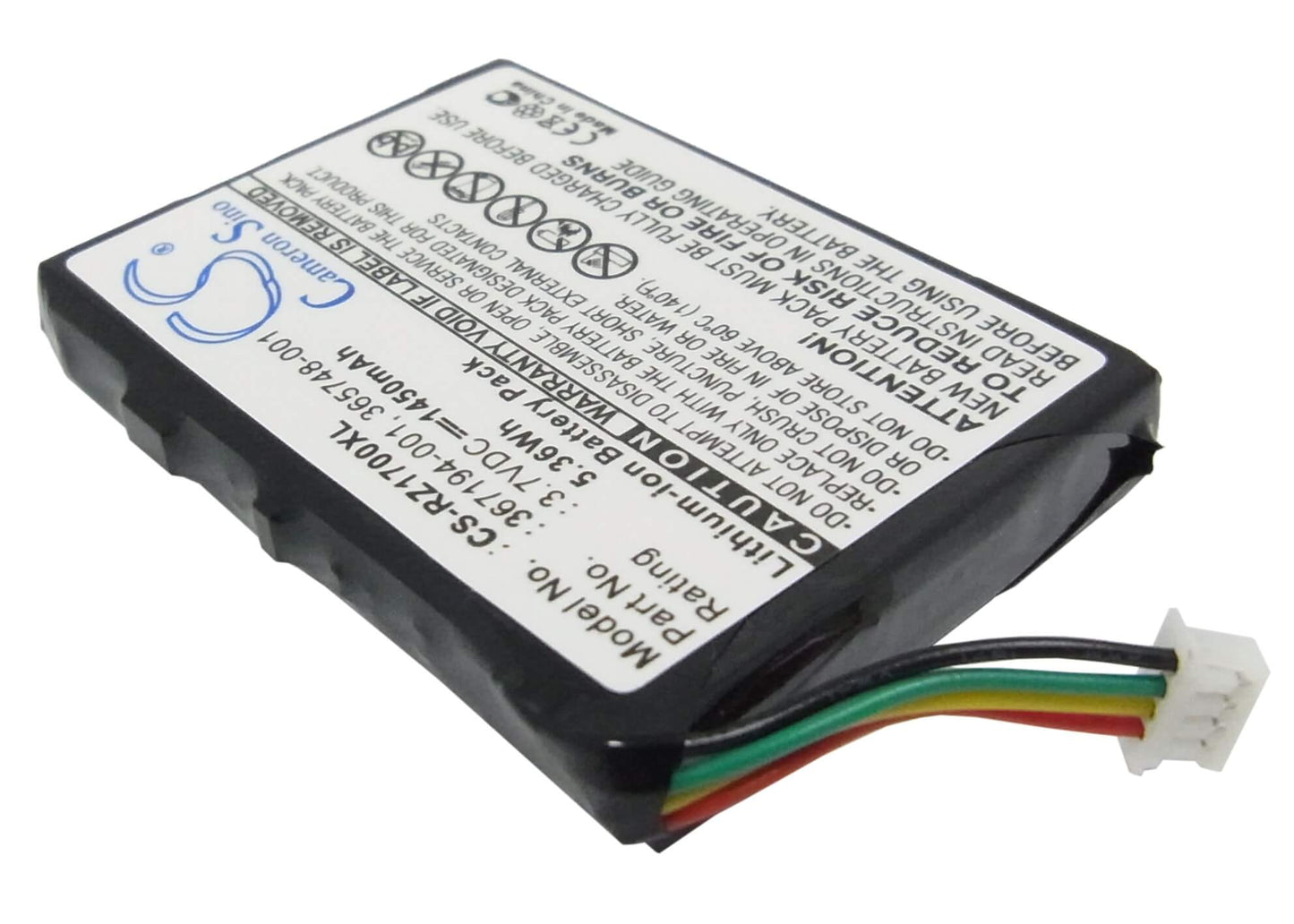 3.7V, 1450mAh, Li-ion Battery fits Hp, Ipaq Rz1700, Ipaq Rz1710, 5.365Wh