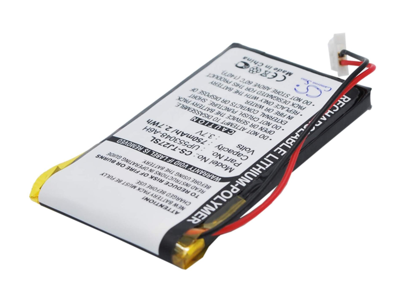 3.7V, 750mAh, Li-Polymer Battery fits Sony, Clie Peg-tj27, Clie Peg-tj37, 2.775Wh