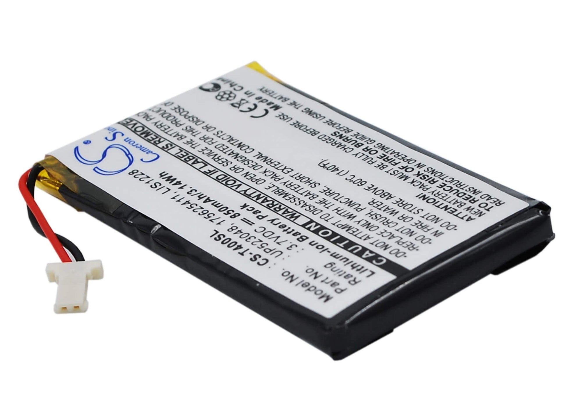 3.7V, 850mAh, Li-Polymer Battery fits Sony, Clie Peg-t400, Clie Peg-t410, 3.145Wh