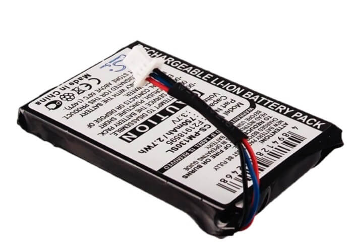 3.7V, 750mAh, Li-ion Battery fits Palm, M130, M135, 2.775Wh
