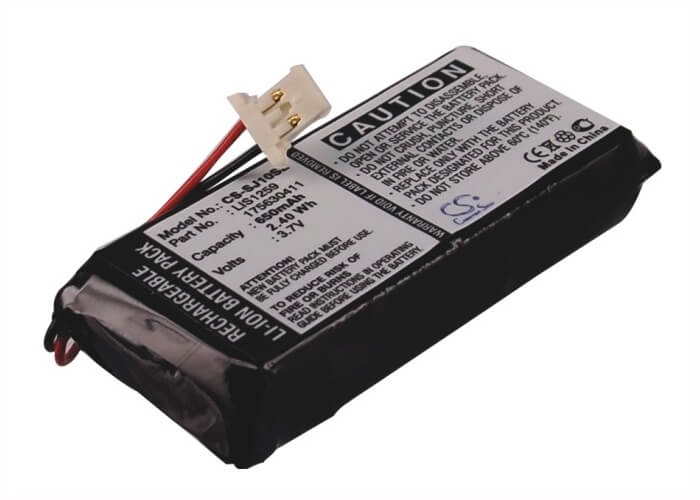 3.7V, 650mAh, Li-ion Battery fits Sony, Clie Peg-sj20, Clie Peg-sj20e, 2.405Wh
