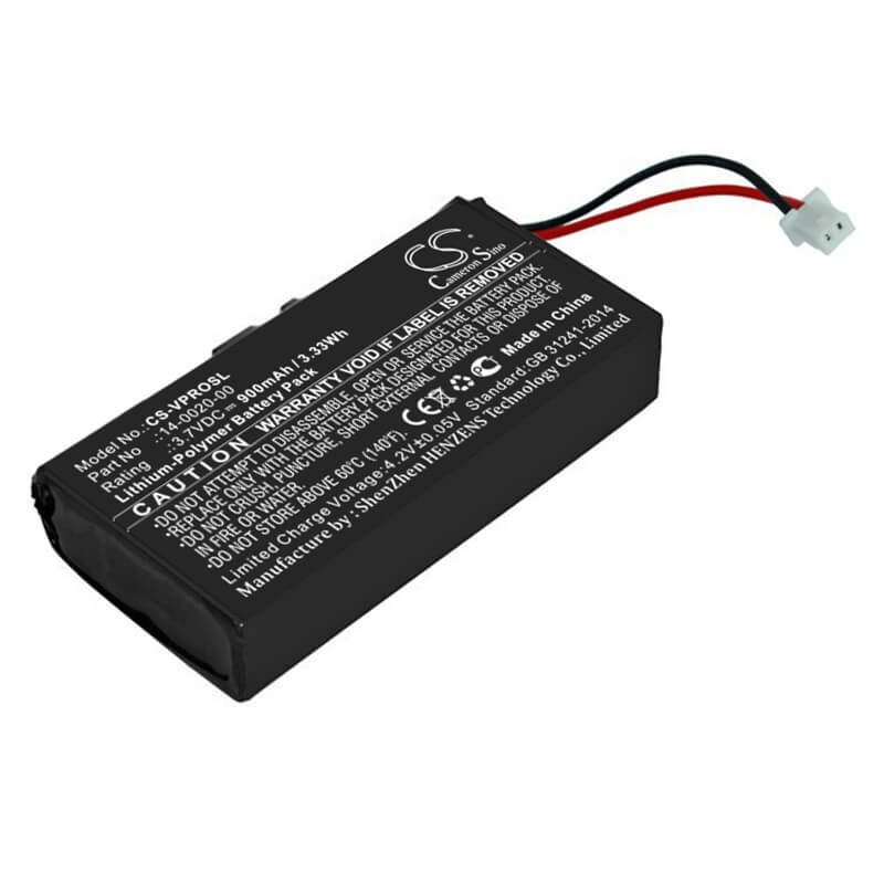 3.7V, 900mAh, Li-Polymer Battery fits Palm, Visor Pro, 3.33Wh