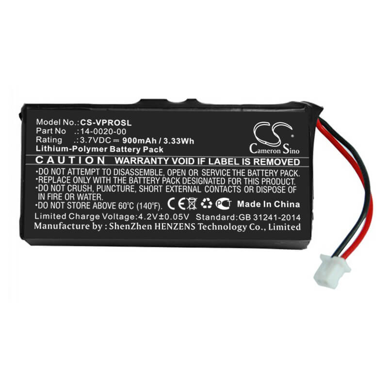 3.7V, 900mAh, Li-Polymer Battery fits Palm, Visor Pro, 3.33Wh