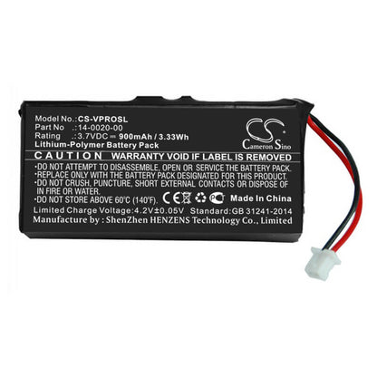 3.7V, 900mAh, Li-Polymer Battery fits Palm, Visor Pro, 3.33Wh