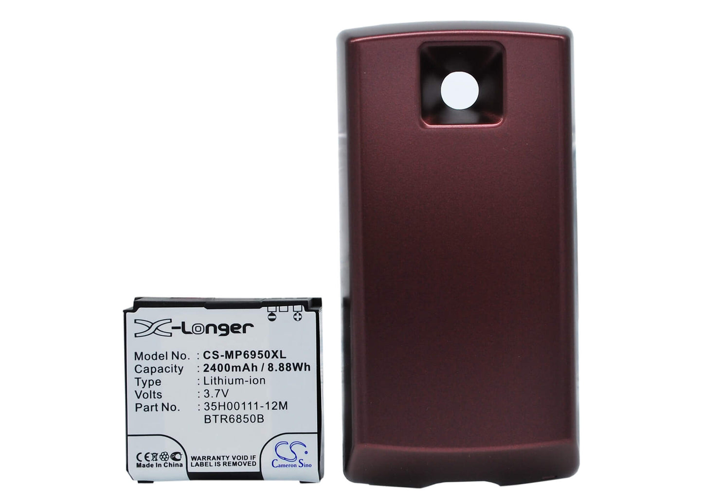 3.7V, 2400mAh, Li-ion Battery fits Sprint, Diamond Pro, Mp6590, 8.88Wh