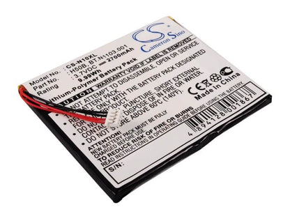 3.7V, 2700mAh, Li-Polymer Battery fits Acer, N10, 9.99Wh
