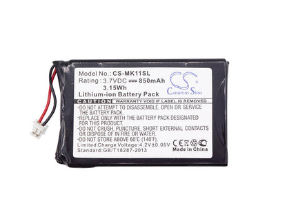 3.7V, 850mAh, Li-ion Battery fits Toshiba, Mk 11, 3.145Wh