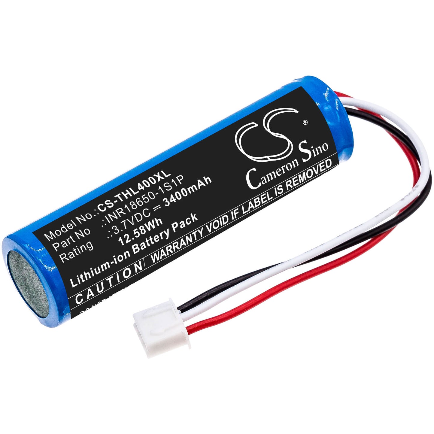 3.7V, 3400mAh, Li-ion Battery fits Theradome, Lh40, Lh80, 12.58Wh
