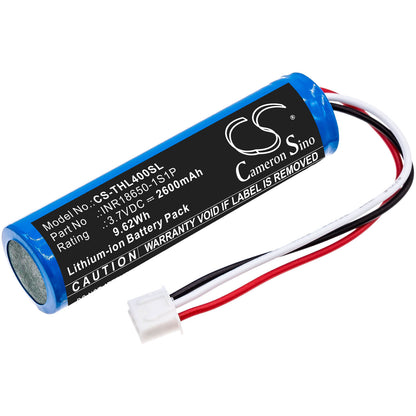 3.7V, 2600mAh, Li-ion Battery fits Theradome, Lh40, Lh80, 9.62Wh