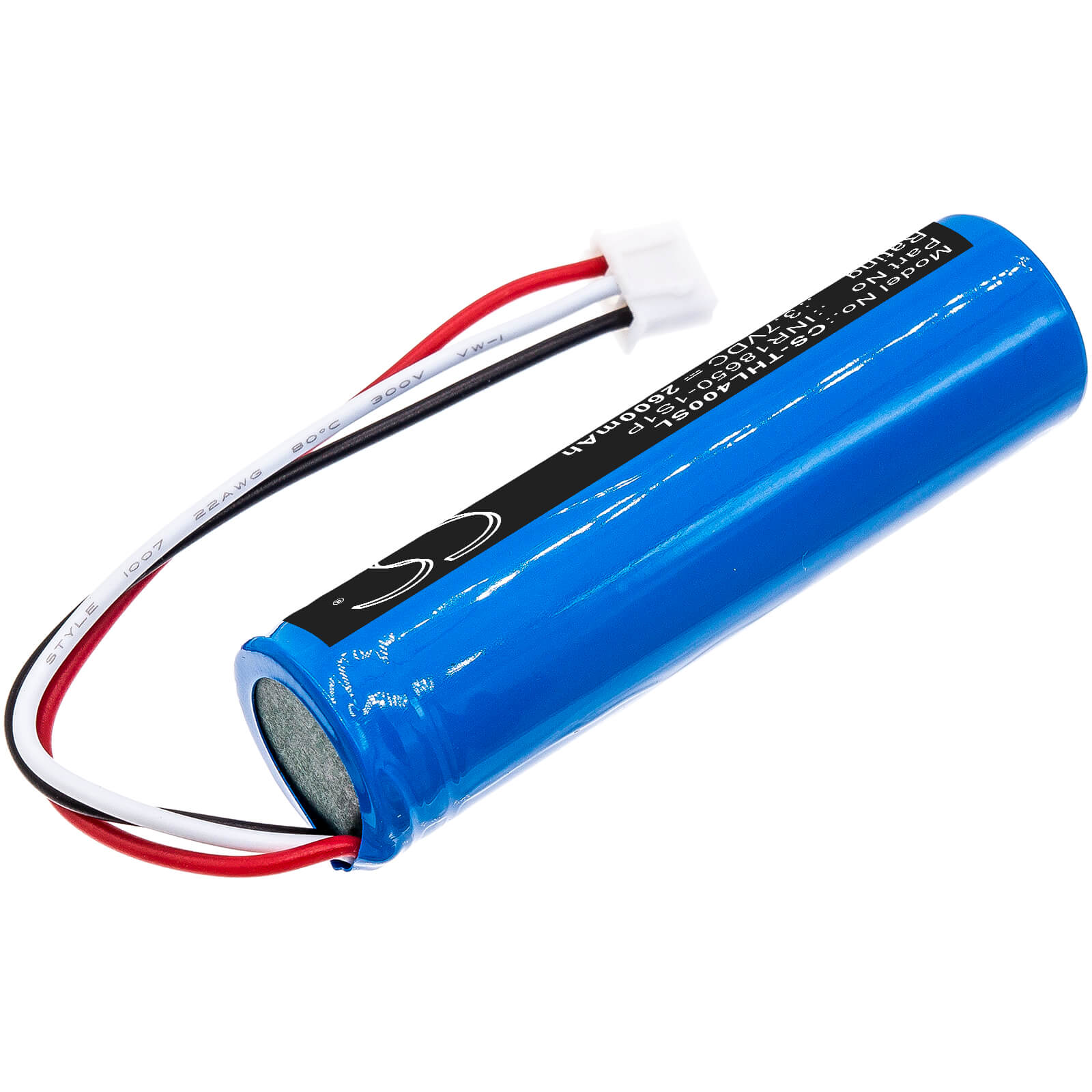 3.7V, 2600mAh, Li-ion Battery fits Theradome, Lh40, Lh80, 9.62Wh