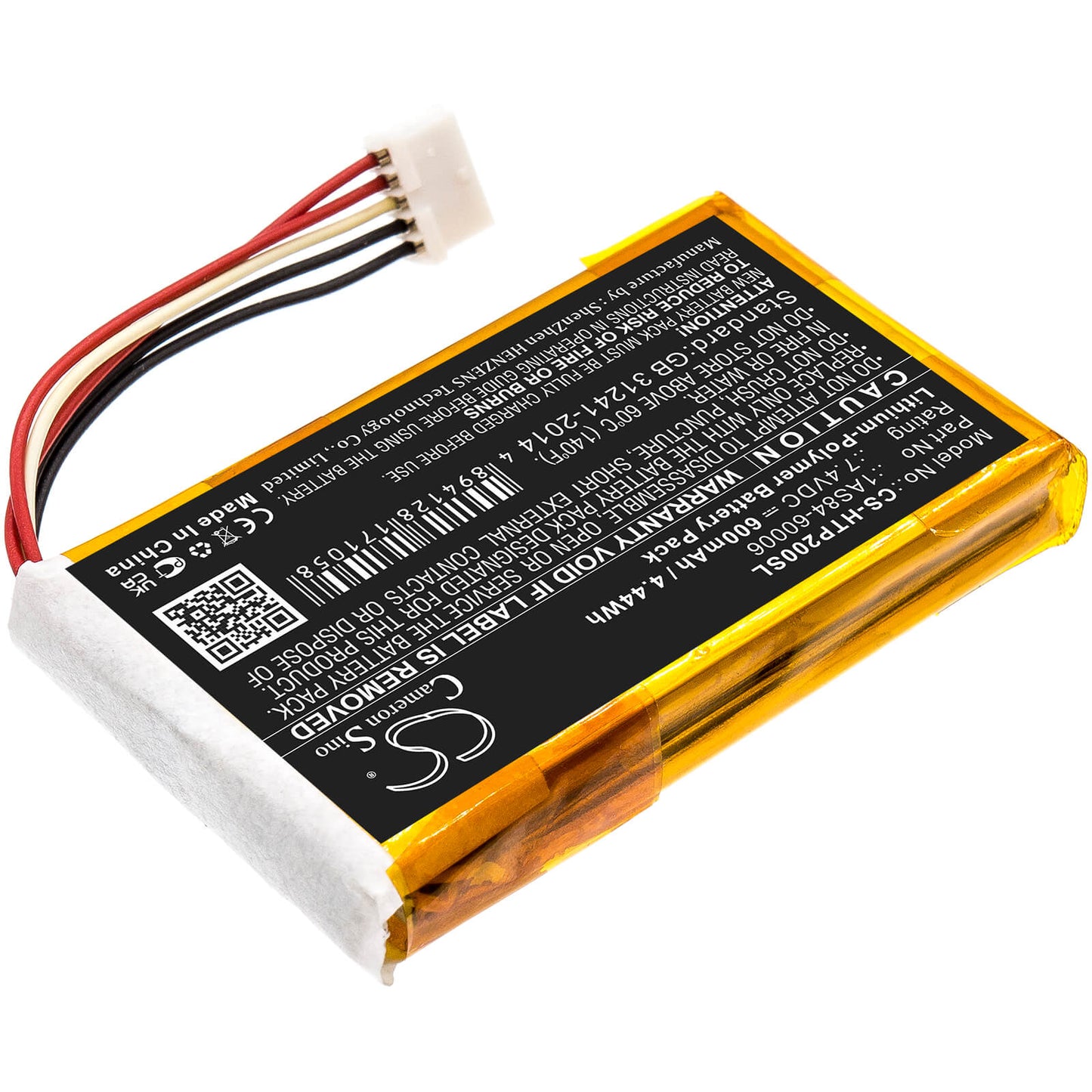 7.4V, 600mAh, Li-Polymer Battery fits Hp, Sprocket 200, 4.44Wh