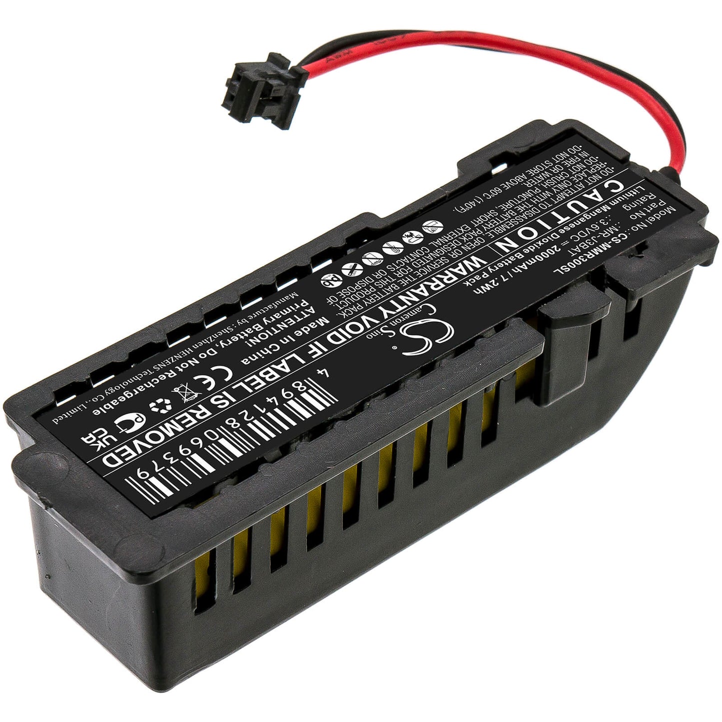 3.6V, 2000mAh, Li-MnO2 Battery fits Mitsubishi, Melservo Mr-j3, Melservo Mr-j3-a, 7.2Wh
