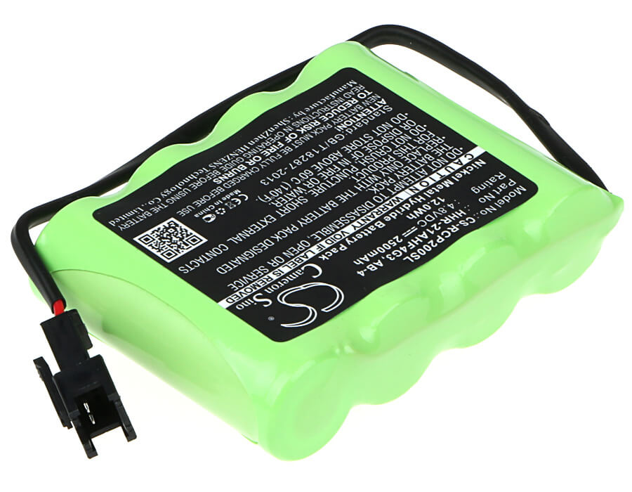 4.8V, 2500mAh, Ni-MH Battery fits Iai, Robo Cylinder Controller Rcp2-, 12Wh