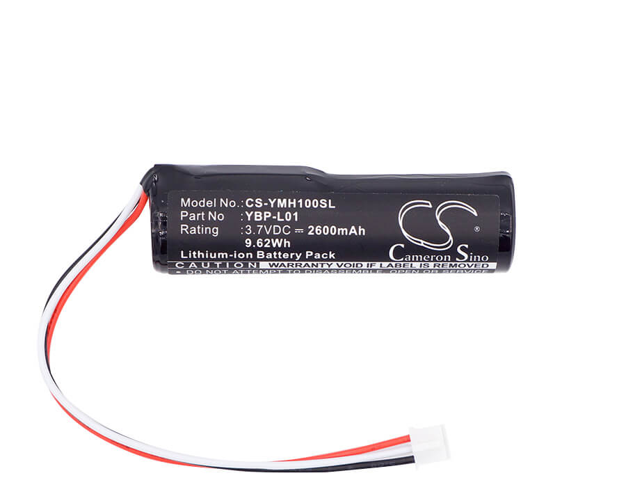 3.7V, 2600mAh, Li-ion Battery fits Yamaha, Ybp-l01, 9.62Wh