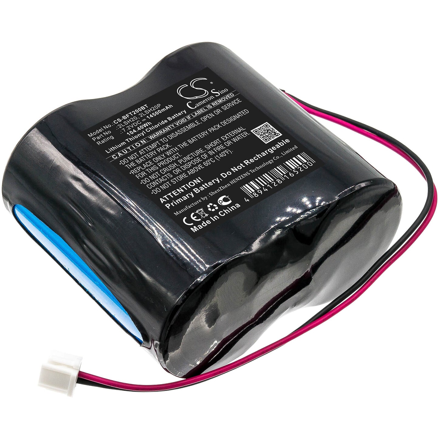 7.2V, 14500mAh, Li-SOCl2 Battery fits Gas Fire, Ignition, 104.4Wh