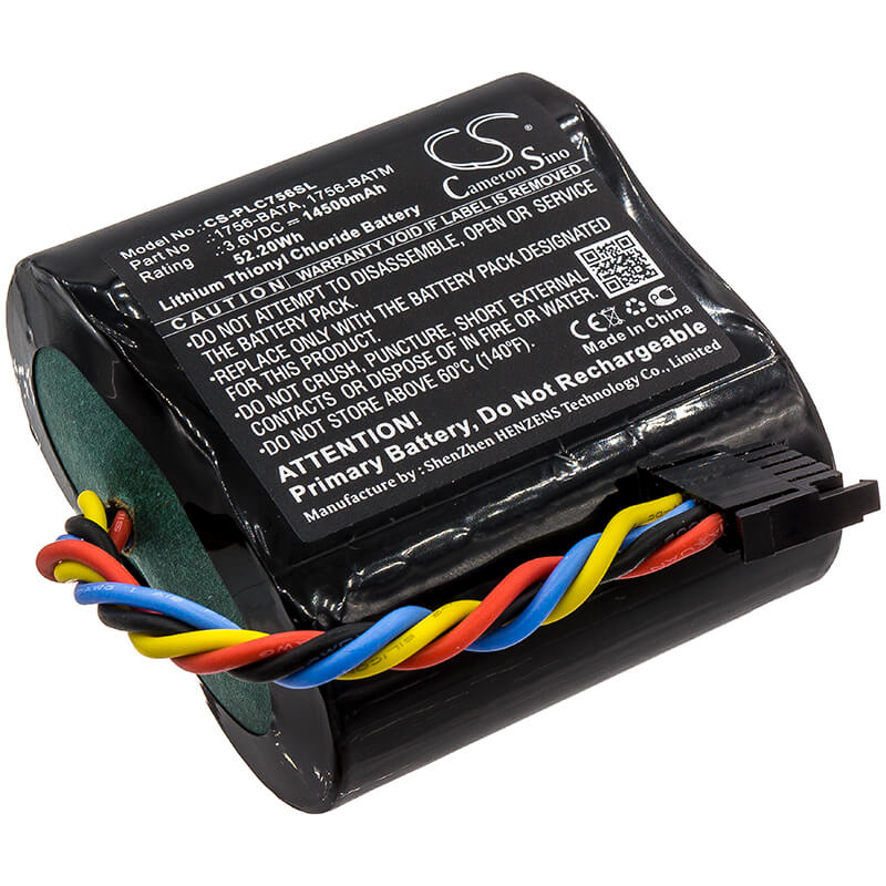 3.6V, 14500mAh, Li-SOCl2 Battery fits Allen Bradley, 1756-batm, 1756-l55m12, 52.2Wh
