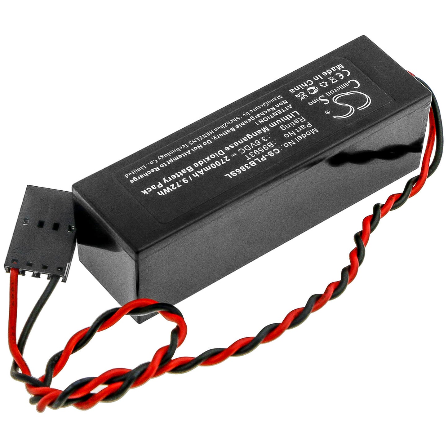 3.6V, 2700mAh, Li-MnO2 Battery fits Caliber, 486, 486dx, 9.72Wh
