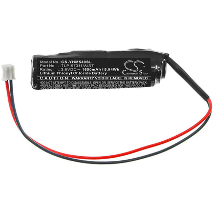 3.6V, 1650mAh, Li-SOCl2 Battery fits Yamaha, Kca-m53g, Kca-m53go-10, 5.94Wh