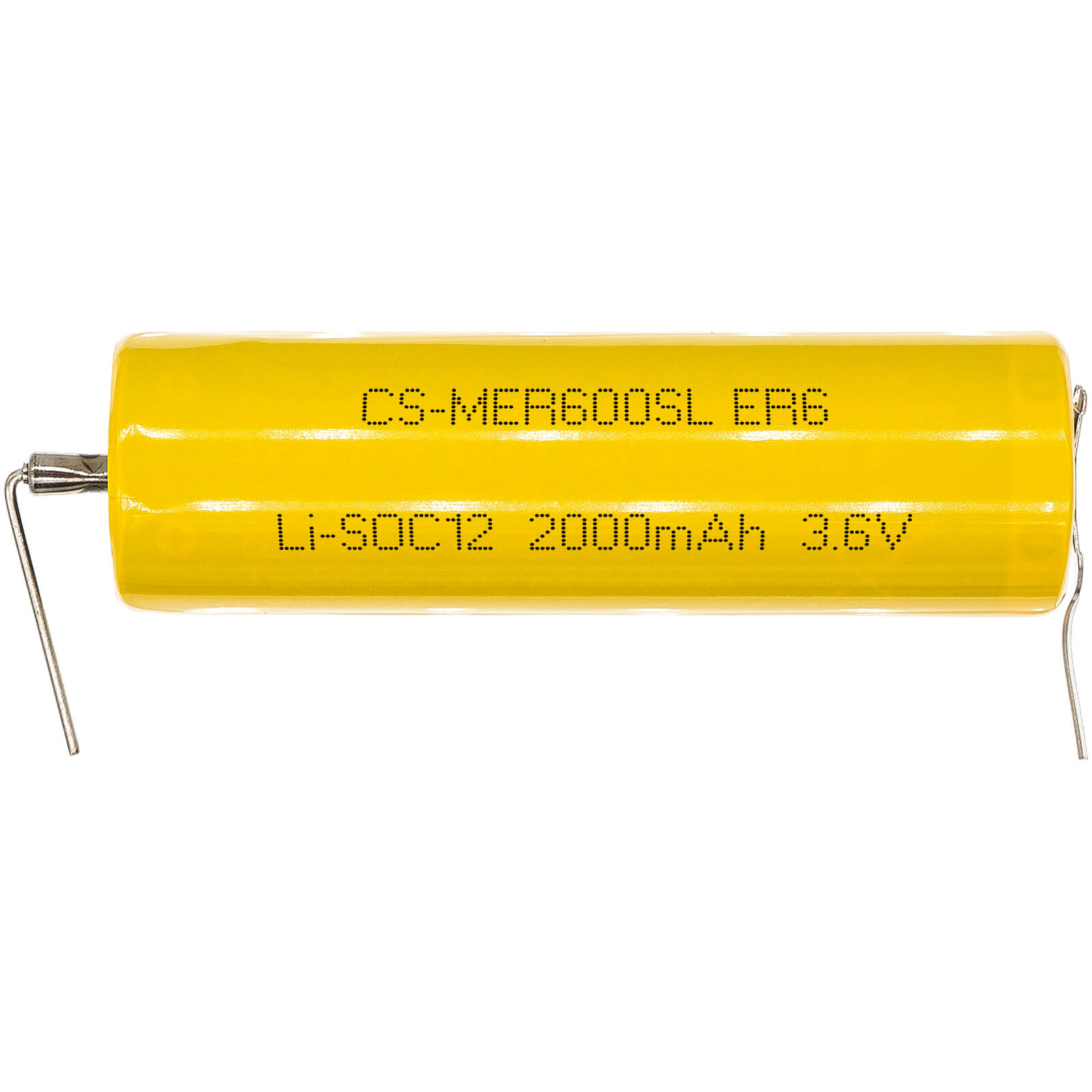 3.6V, 2000mAh, Li-SOCl2 Battery fits Maxell, Er6, 7.2Wh