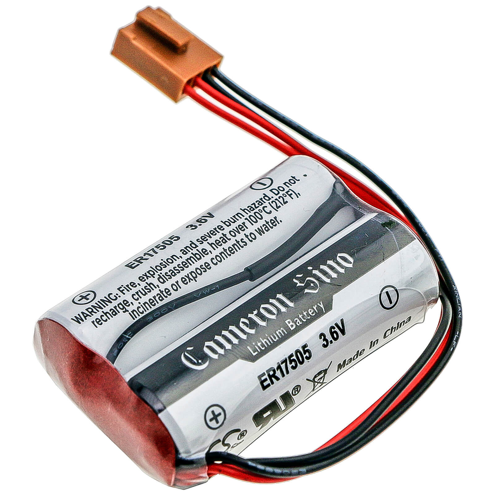 3.6V, 3500mAh, Li-SOCl2 Battery fits Yaskawa, 2ls17500-toy, K-24 Er17/50, 12.6Wh