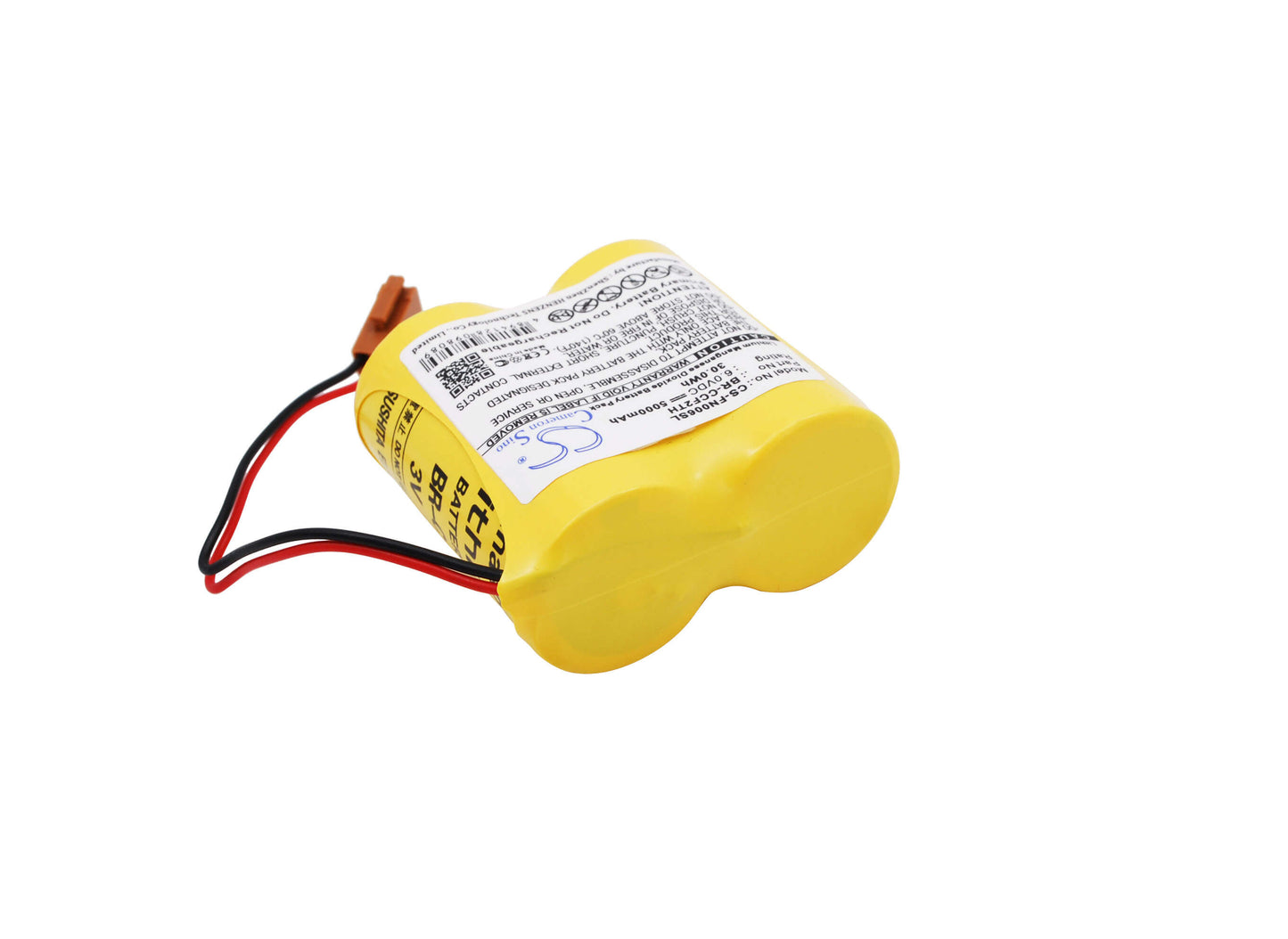 6.0V, 5000mAh, Li-MnO2 Battery fits Ge Fanuc, A06, 30Wh