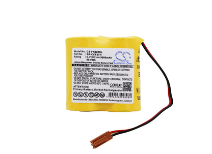 6.0V, 5000mAh, Li-MnO2 Battery fits Mori Seiki, Tl3000, Tl40b, 30Wh