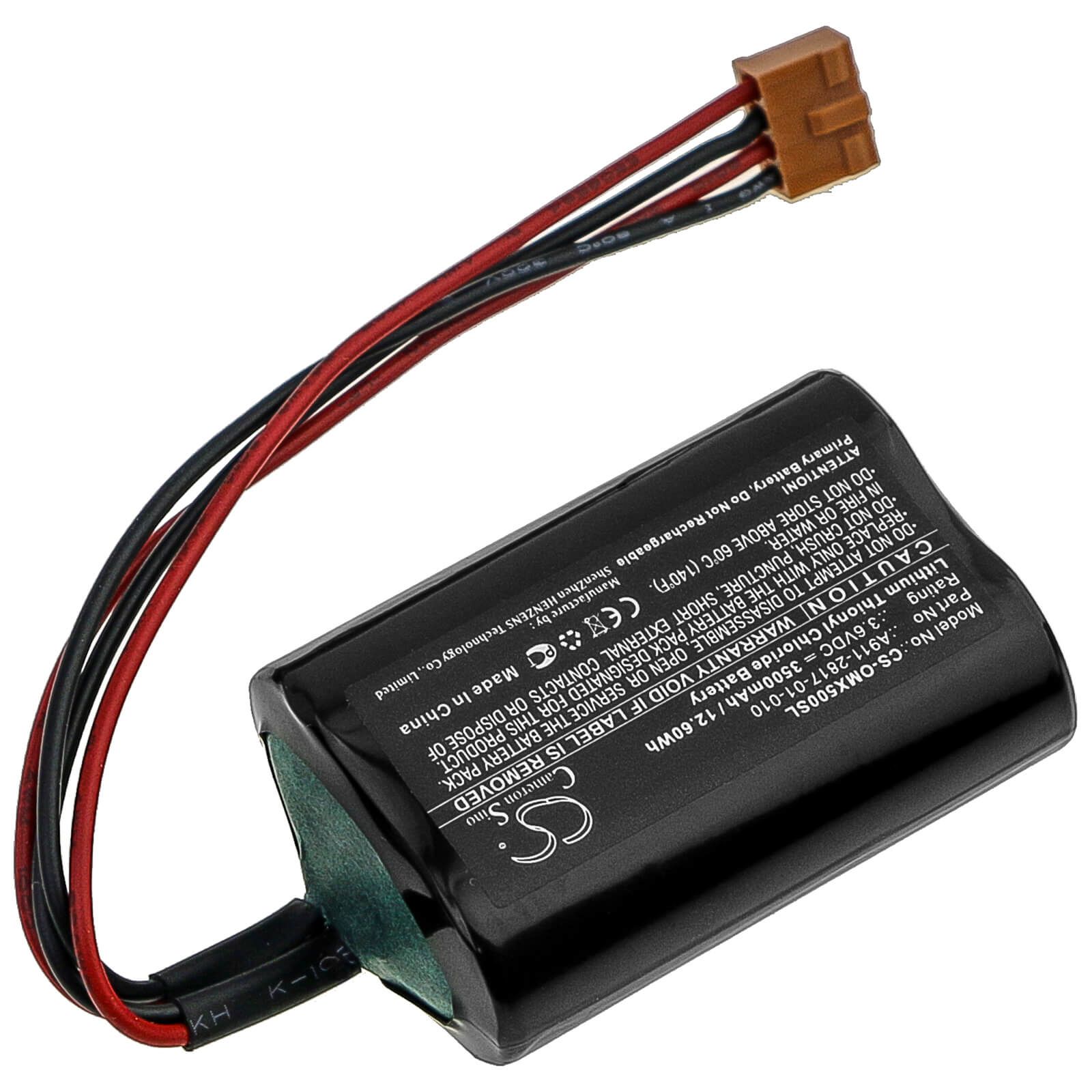 3.6V, 3500mAh, Li-SOCl2 Battery fits Okuma, Mx50, Mx-50, 12.6Wh
