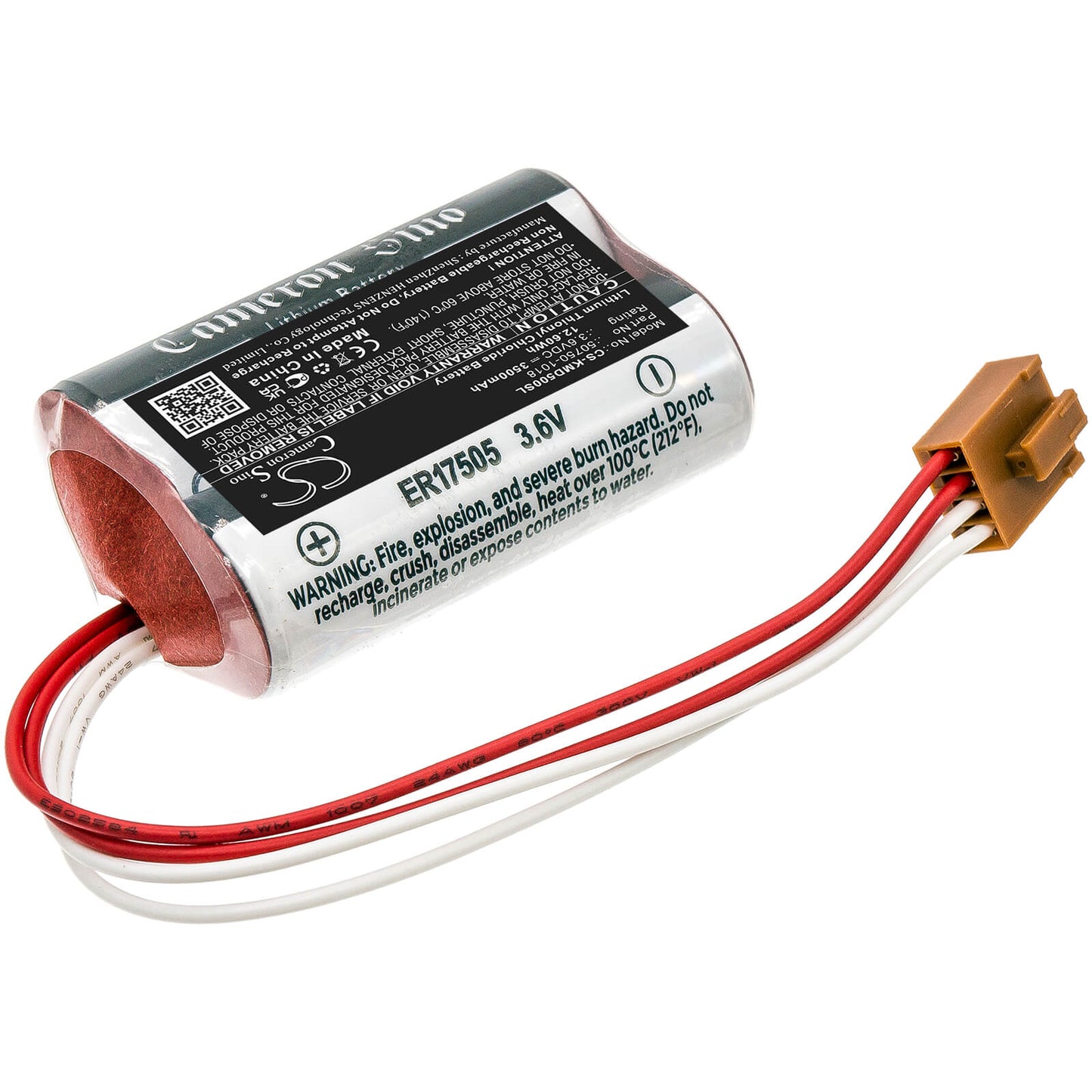 3.6V, 3500mAh, Li-SOCl2 Battery fits Nachi Robotic Systems, Sb100, Sra100, 12.6Wh