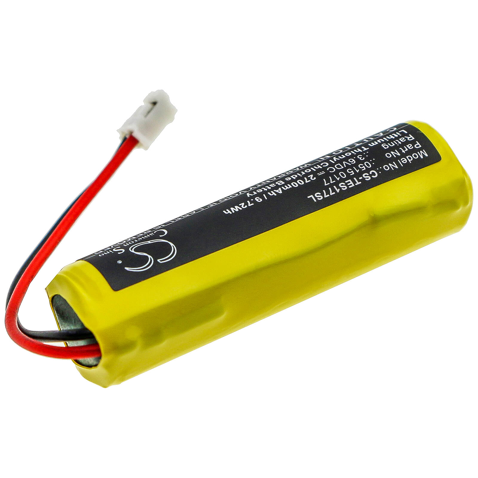 3.6V, 2700mAh, Li-SOCl2 Battery fits Testo, 175-t1, 175-t2, 9.72Wh